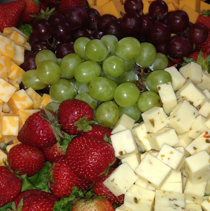 Fresh Fruit & Cheese Platter AllStar Party World Indoor Party Place
